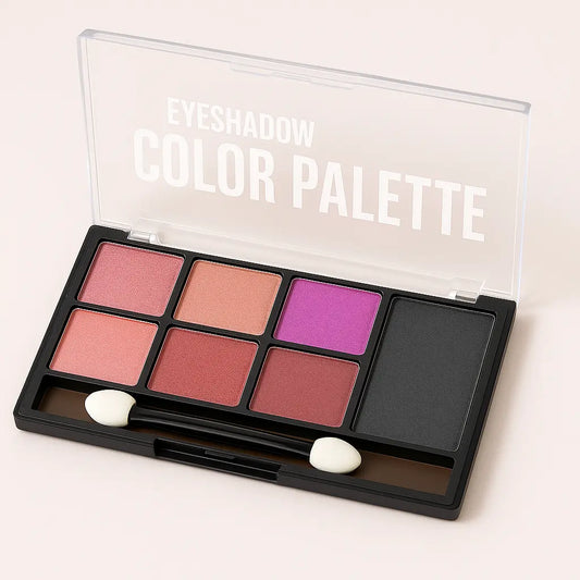 6-shade eyeshadow palette – Rosy shades Caneli
